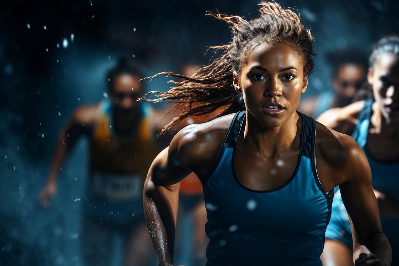 Atleta em movimento